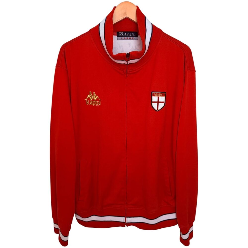 Kappa Jacket Men's Large Red White England Soccer